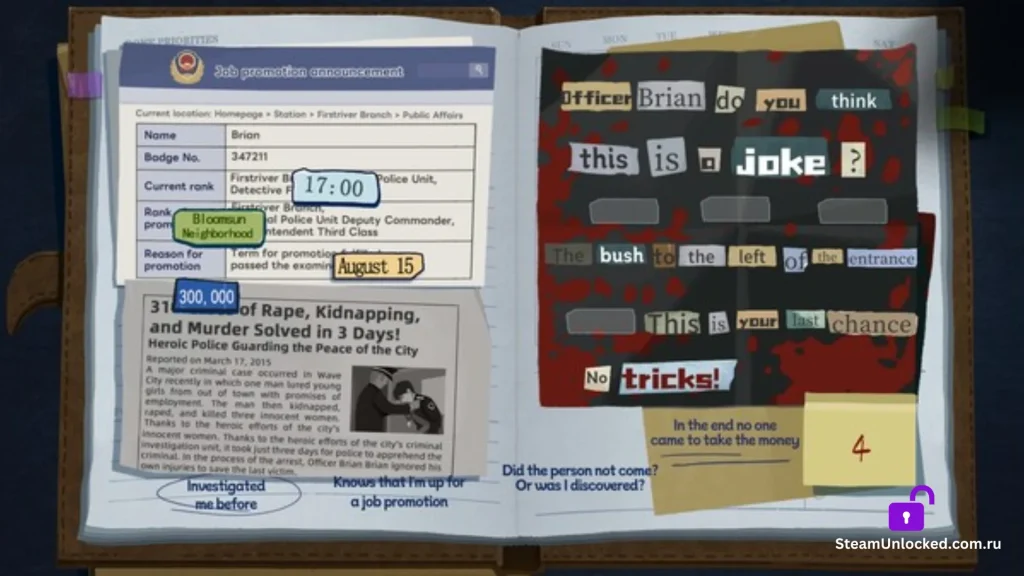 The Diary Steam unlocked Game