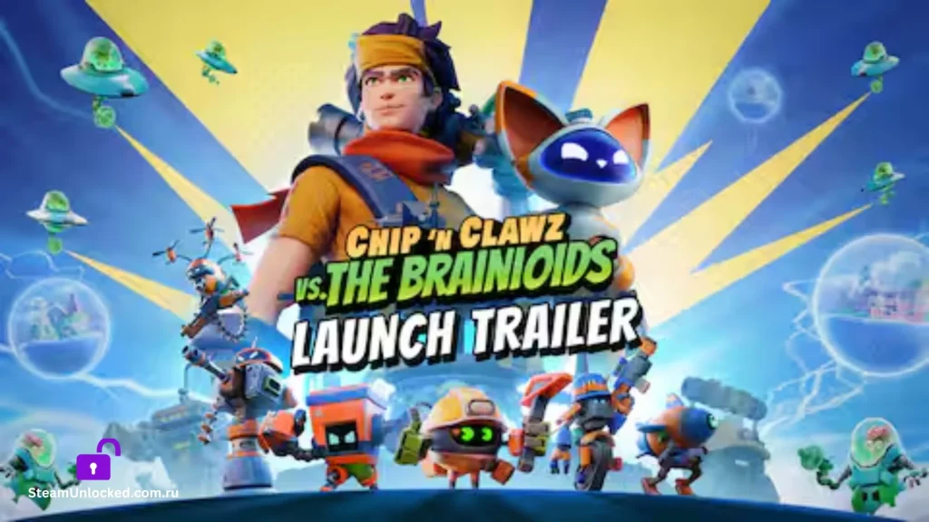 Chip n Clawz vs The Brainioids Steamunlocked Game